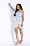 Zivame Knit Cotton Camisole - Grey Melange — thumbnail 4